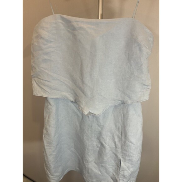 Amanda Uprichard Matea  Skort Romper POWDER BLUE Sz S /100% AUTHENTIC- NWT - Picture 7 of 16